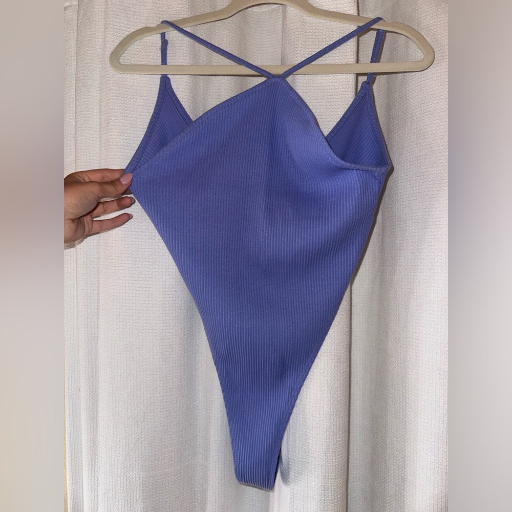 Wild Fable Women's Blue and Purple Bodysuit